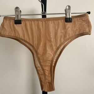 🤍 New ☁️Sheer Mesh Tan thong panty